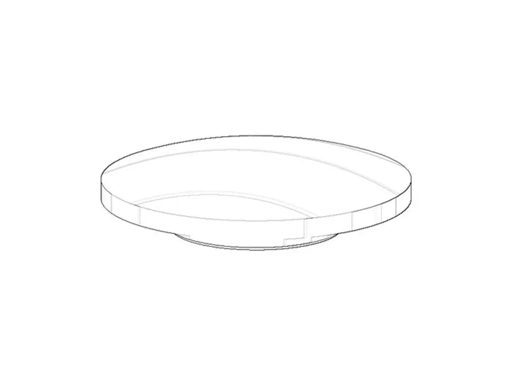 DORNBRACHT Abdeckung für Zwei-Drei-Wegeumstellung ERSATZTEILE 092097015 D. 47 x 12 mm Platin gebürstet, 092097015-06 Galeriebild 1